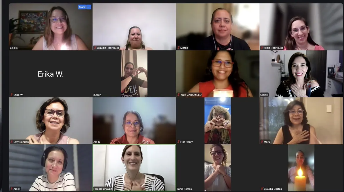 Encuentro por Zoom con mujeres del CAD